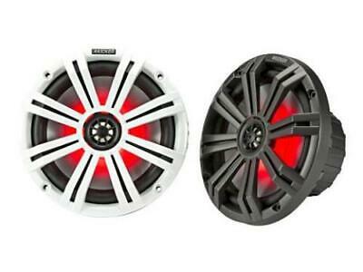 Kicker 45KM84L 8" Full-Range Marine Speakers with LED Lighting