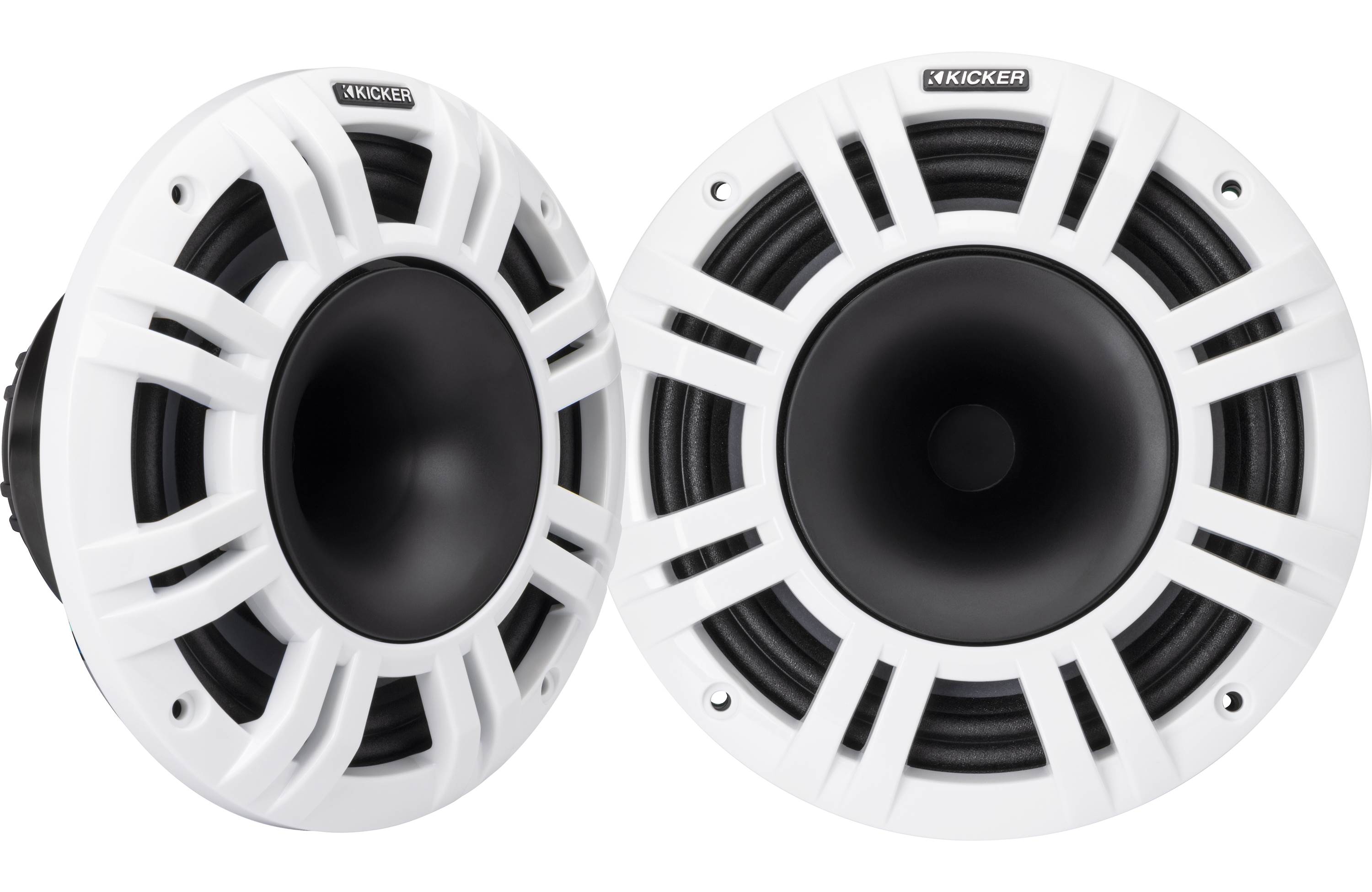 Kicker 48KMXL84 8" Marine Speakers w/ Grilles