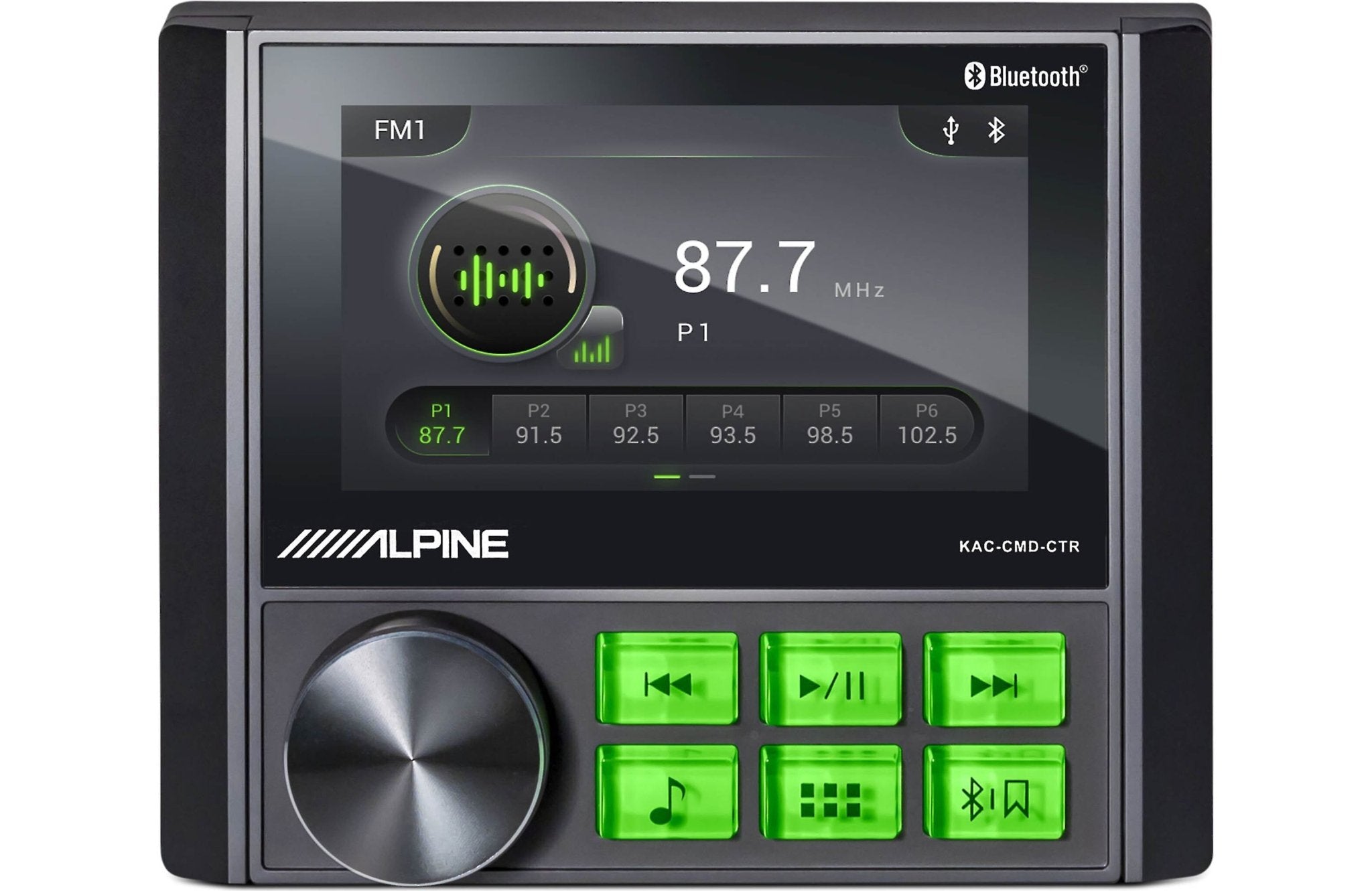 Alpine KAC-CMD-CTR | All-weather digital media receiver for ATVs