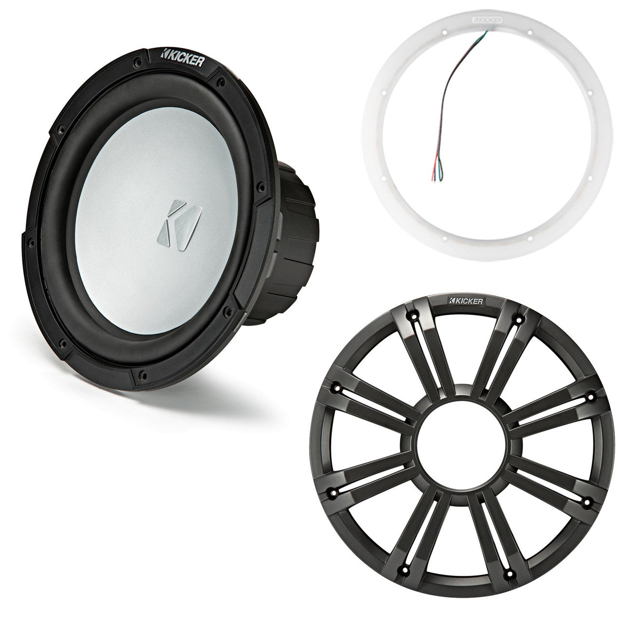 Kicker 45KM102 10" 2 Ohm Weather-Proof Marine Subwoofer
