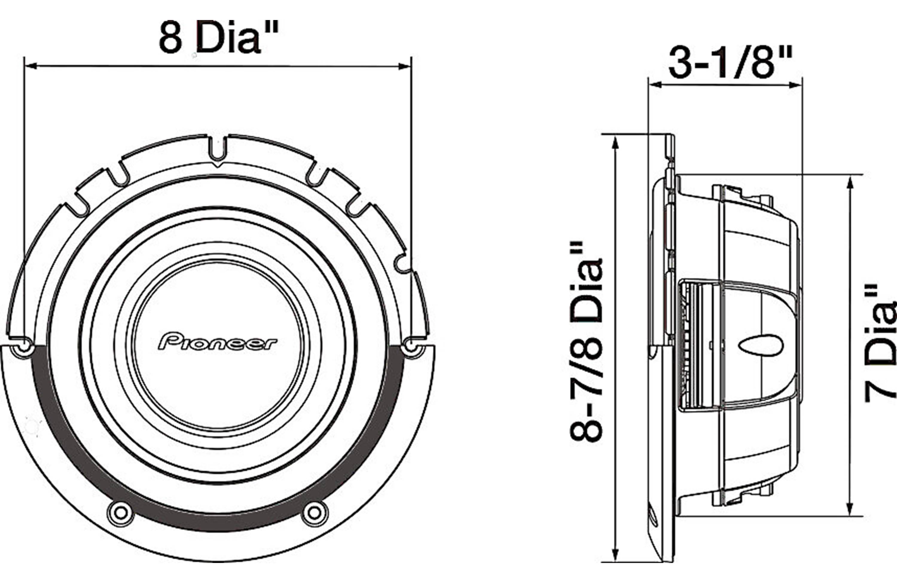 Pioneer TS-A2000LD2-Pioneer-San Diego Car Stereo