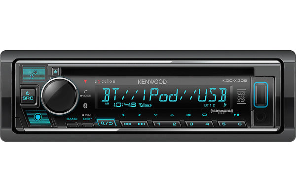 Kenwood Excelon KDC-X305 | Single-Din CD receiver with Bluetooth